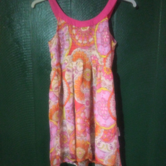 *** Pink Sleeveless Sheer Cover-Up Dress - Picture 5 of 9